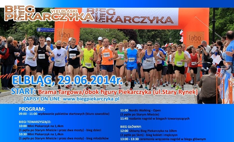 Elbląg, Bieg Piekarczyka z atrakcjami dla najmłodszych Elbląg, Bieg Piekarczyka z atrakcjami dla najmłodszych