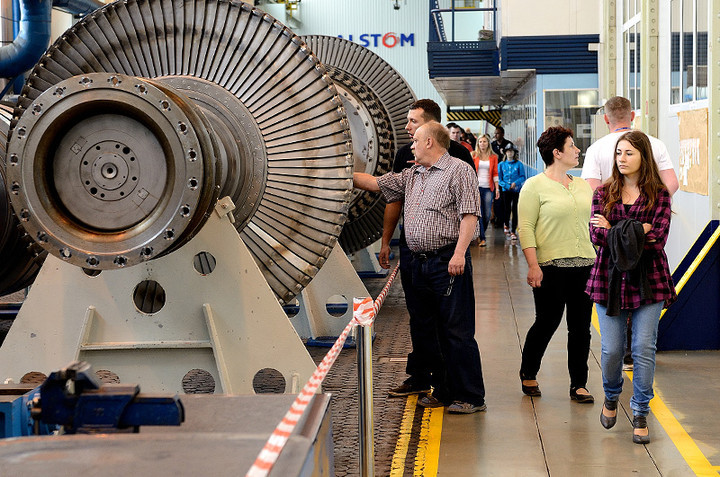 Elbląg, Elbląski zakład Alstom specjalizuje się m.in. w produkcji turbin