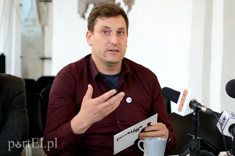 Elbląg, Jerzy Małek, dyrektor artystyczny festiwalu Jazzbląg 2014 Elbląg, Jerzy Małek, dyrektor artystyczny festiwalu Jazzbląg 2014