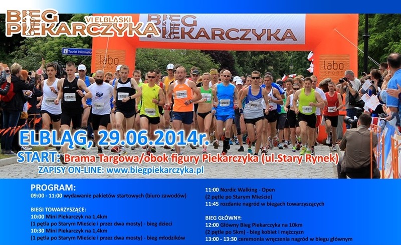 Elbląg, Piekarczyk pobiegnie z mistrzem Polski Elbląg, Piekarczyk pobiegnie z mistrzem Polski