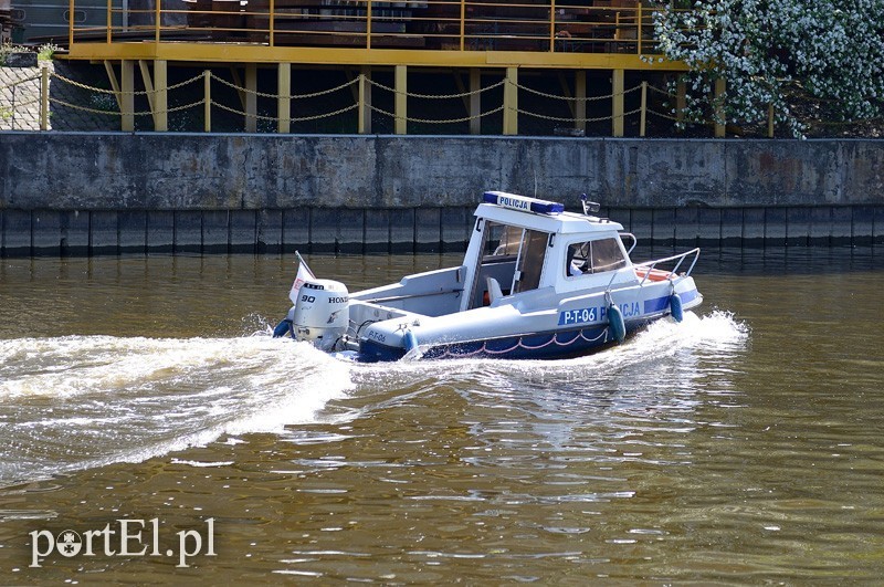Elbląg, Policyjne wodne patrole są obecne m.in. na rzece Elbląg