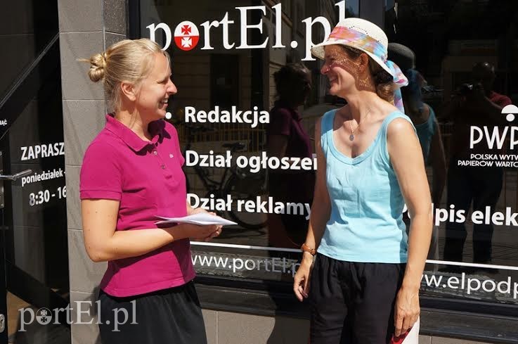 Elbląg, Brygida Gawron Strazzer (po prawej) przyjechala do Polski 14 lat temu