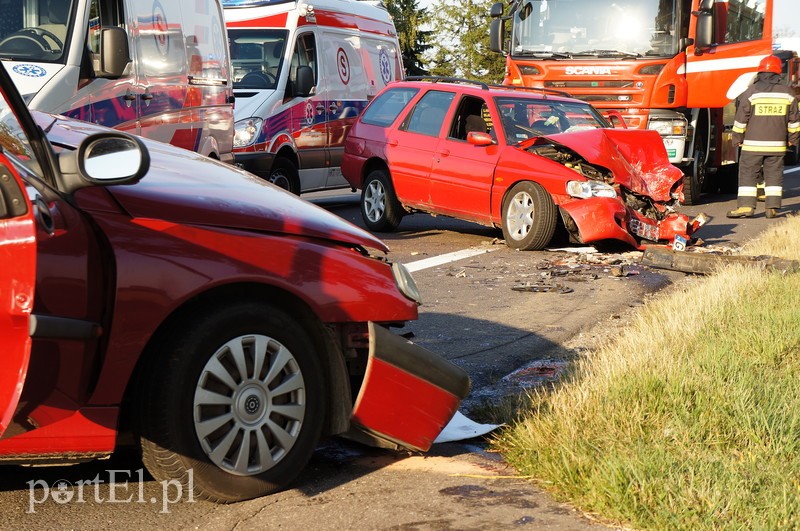 Elbląg, Wypadek w Kazimierzowie. "Siódemka" zablokowana