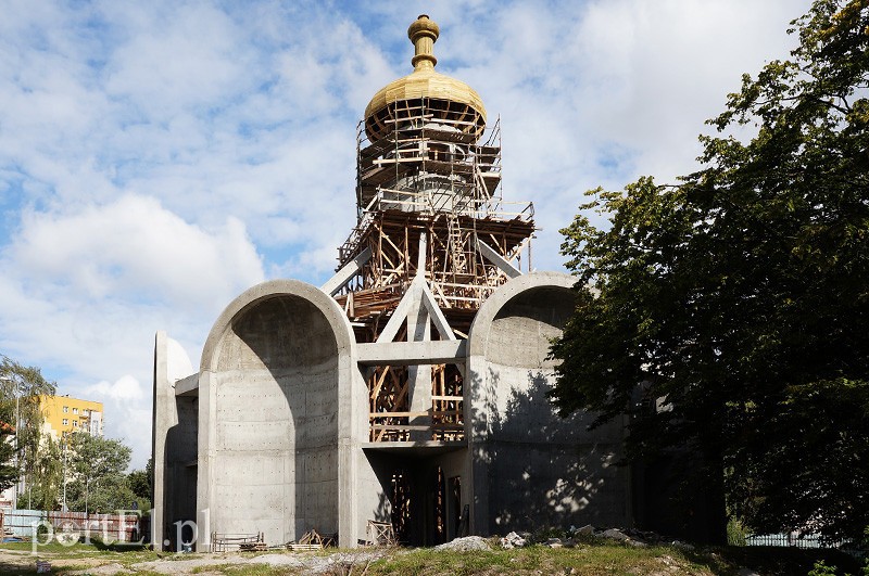 Elbląg, Cerkiew w trakcie budowy