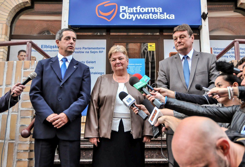 Elbląg, POparcie (Jerzy Wcisła, Elżbieta Gelert) dla Witolda Wróblewskiego jest faktem Elbląg, POparcie (Jerzy Wcisła, Elżbieta Gelert) dla Witolda Wróblewskiego jest faktem