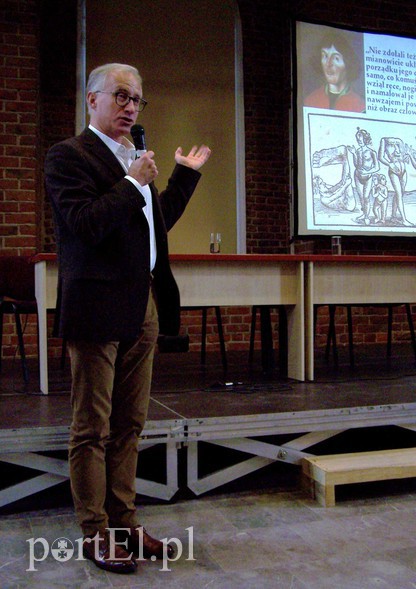Elbląg, na zdj. Jarosław Włodarczyk z Instytutu Historii Nauki PAN w Warszawie Elbląg, na zdj. Jarosław Włodarczyk z Instytutu Historii Nauki PAN w Warszawie
