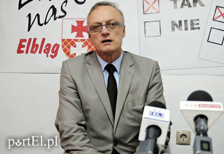 Elbląg, Kazimierz Falkiewicz zapowiada, że podpisy zostaną przekazane nowym władzom miasta