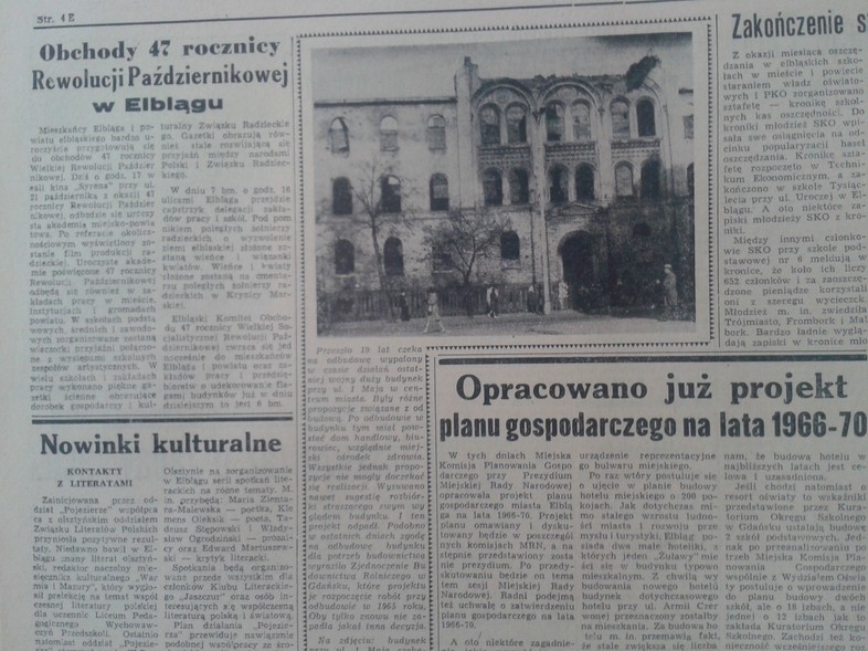 Elbląg, Obchody 47. rocznicy Rewolucji Październikowej w Elblągu Elbląg, Obchody 47. rocznicy Rewolucji Październikowej w Elblągu