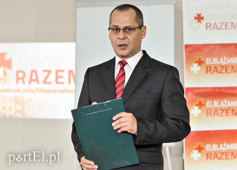 Elbląg, Robert Grabowski, kandydat na prezydenta KWW Elblążanie Razem Elbląg, Robert Grabowski, kandydat na prezydenta KWW Elblążanie Razem