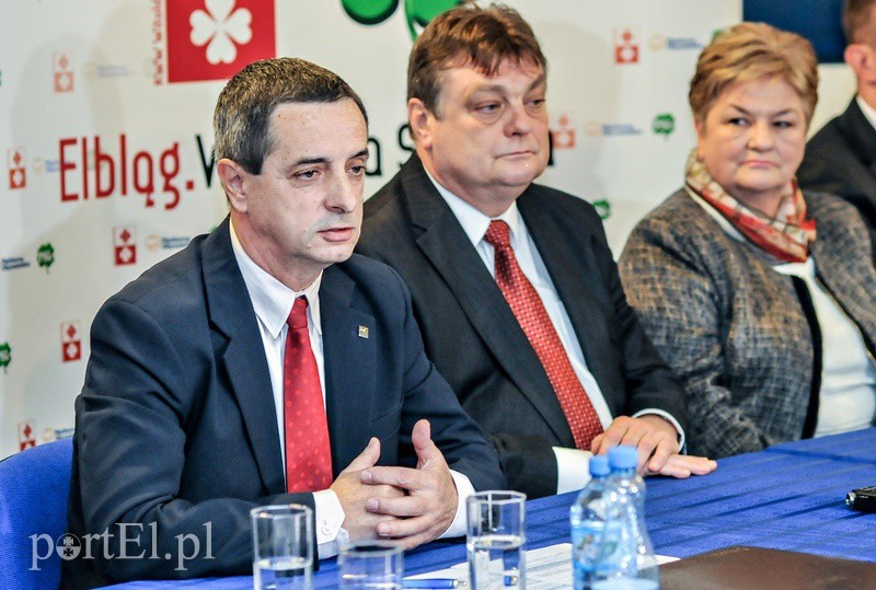 Elbląg, Od lewej: Jerzy Wcisła, Witold Wróblewski, Elżbieta Gelert Elbląg, Od lewej: Jerzy Wcisła, Witold Wróblewski, Elżbieta Gelert