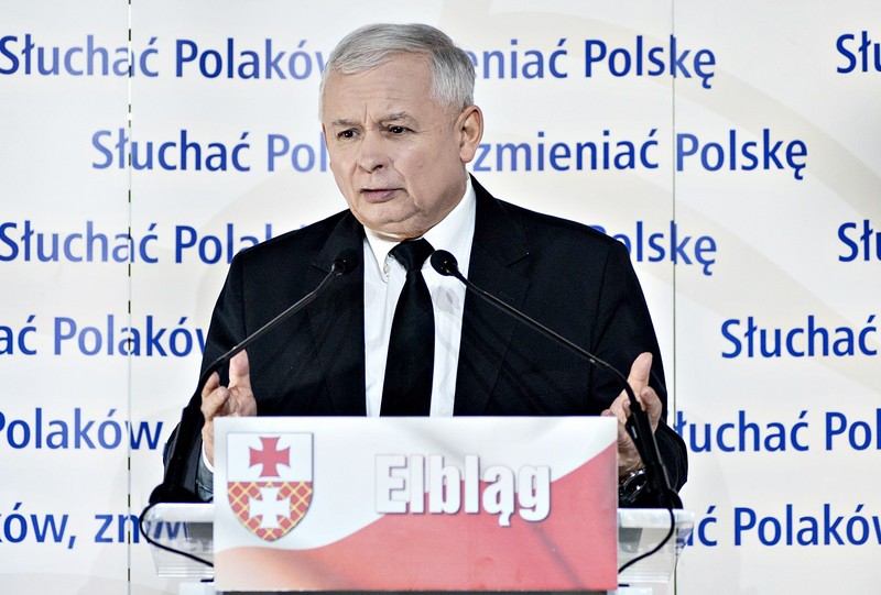Elbląg, Kaczyński w Elblągu na finiszu kampanii Elbląg, Kaczyński w Elblągu na finiszu kampanii