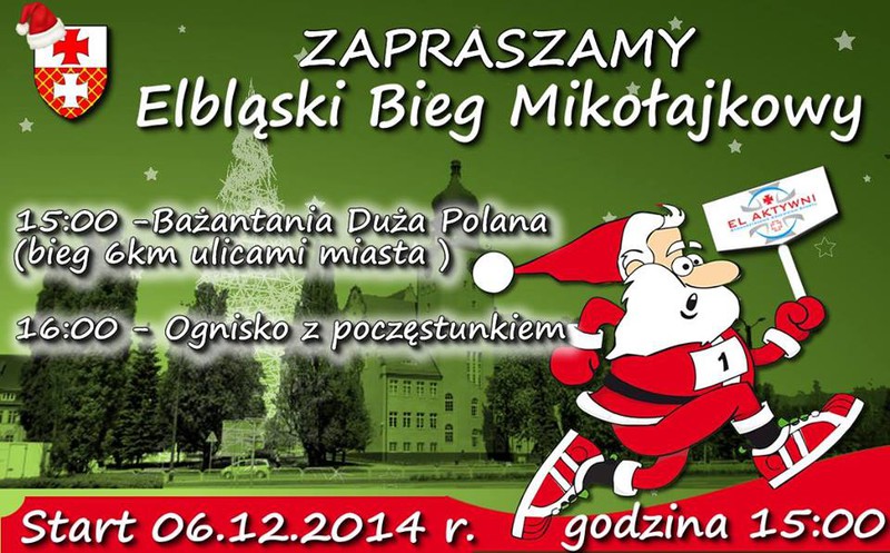 Elbląg, Bieg Mikołajkowy ulicami Elbląga