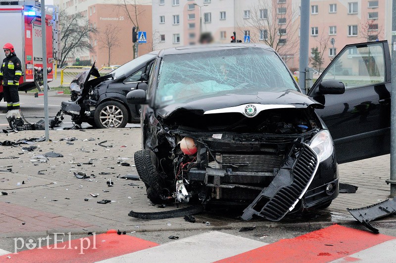 Elbląg, Ogólna-Legionów: wypadek na skrzyżowaniu