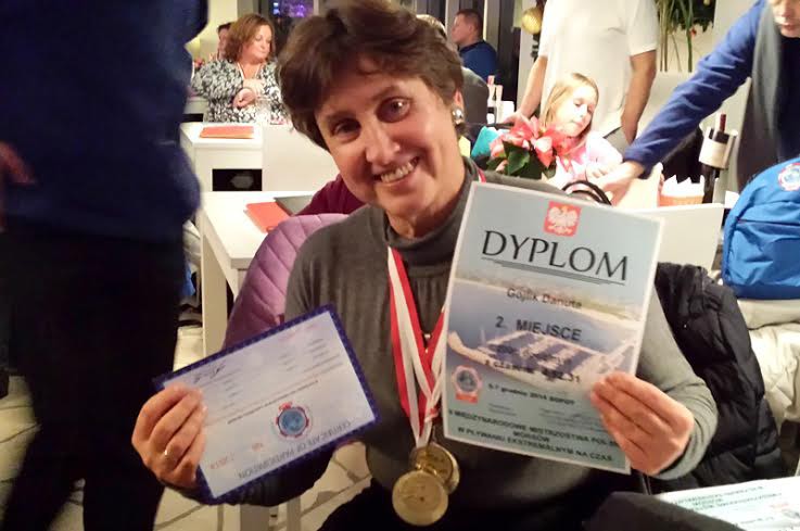 Elbląg, Danuta Gojlik z medalami Elbląg, Danuta Gojlik z medalami