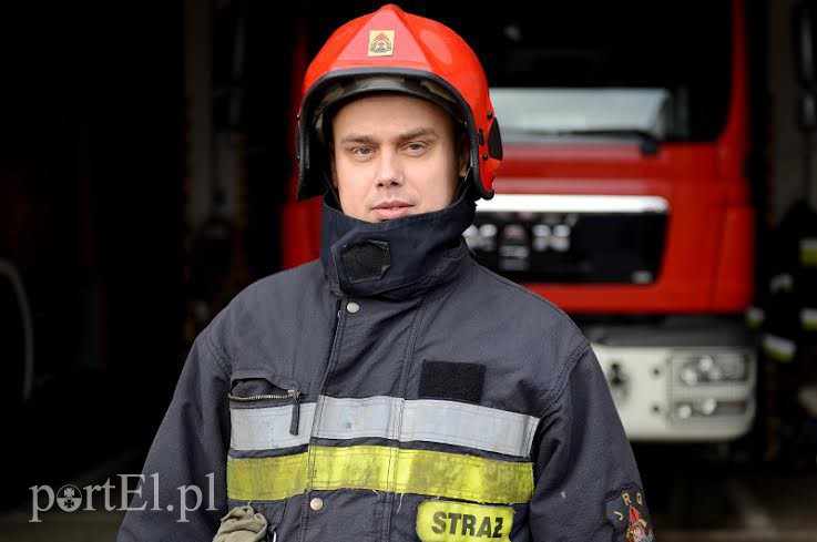 Elbląg, mł. asp. Dawid Pyrzanowski Elbląg, mł. asp. Dawid Pyrzanowski