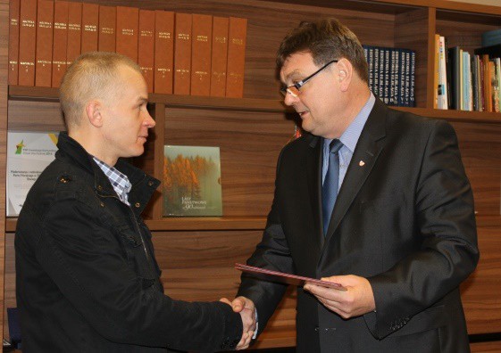 Elbląg, Marcin Jabczyński przyjął podziękowania od Witolda Wróblewskiego