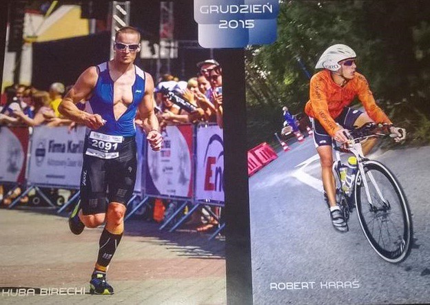 Elbląg, Robert Karaś jest jednym z bohaterów kalendarza triathlonowego na 2015 rok
