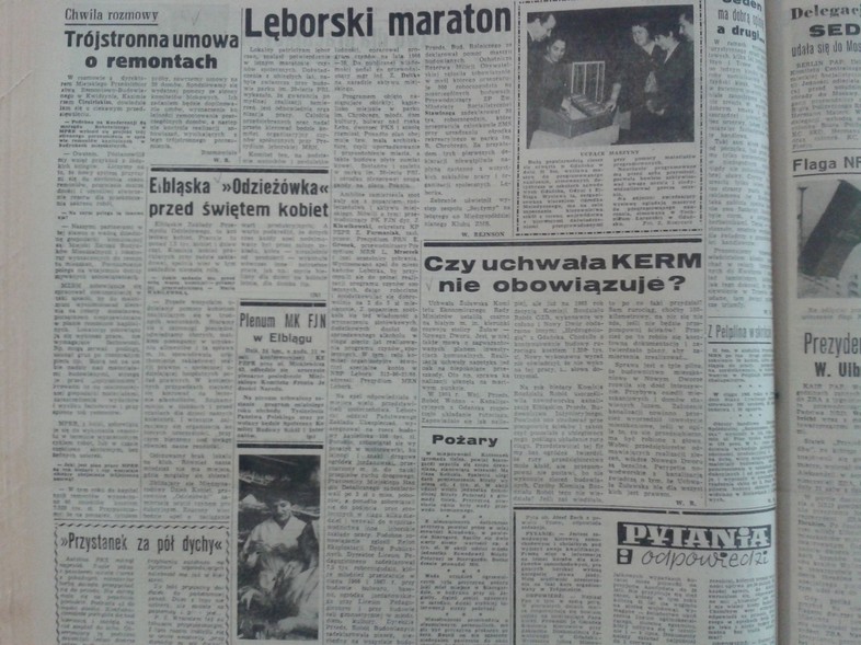 Elbląg, Elbląska "Odzieżówka" przed świętem kobiet