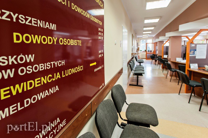 Elbląg, Na razie w departamencie spraw obywatelskich, gdzie wydawane są m.in. dowody osobiste, cisza i spokój... Elbląg, Na razie w departamencie spraw obywatelskich, gdzie wydawane są m.in. dowody osobiste, cisza i spokój...