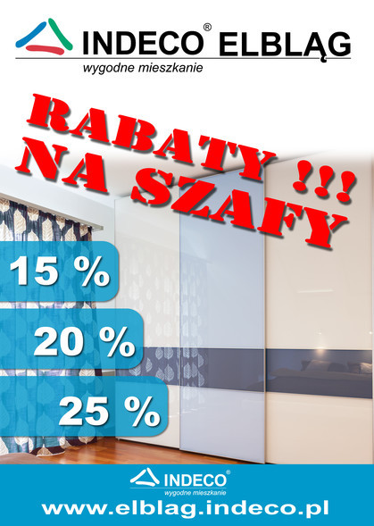 Promocja na szafy Indeco Elbląg Promocja na szafy Indeco Elbląg