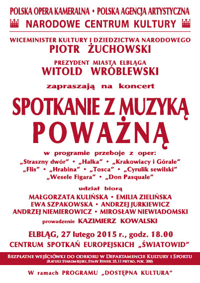 Elbląg, Spotkanie z muzyką poważną