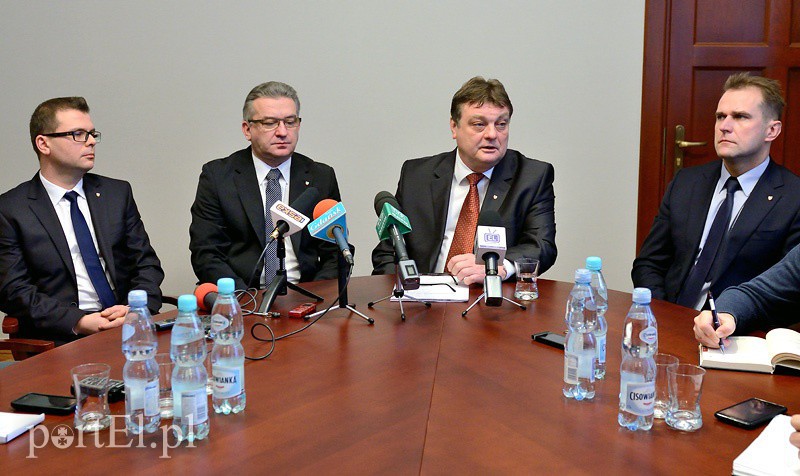 Elbląg, Od lewej: Jacek Boruszka, Janusz Nowak, Witold Wróblewski i Bogusław Milusz Elbląg, Od lewej: Jacek Boruszka, Janusz Nowak, Witold Wróblewski i Bogusław Milusz