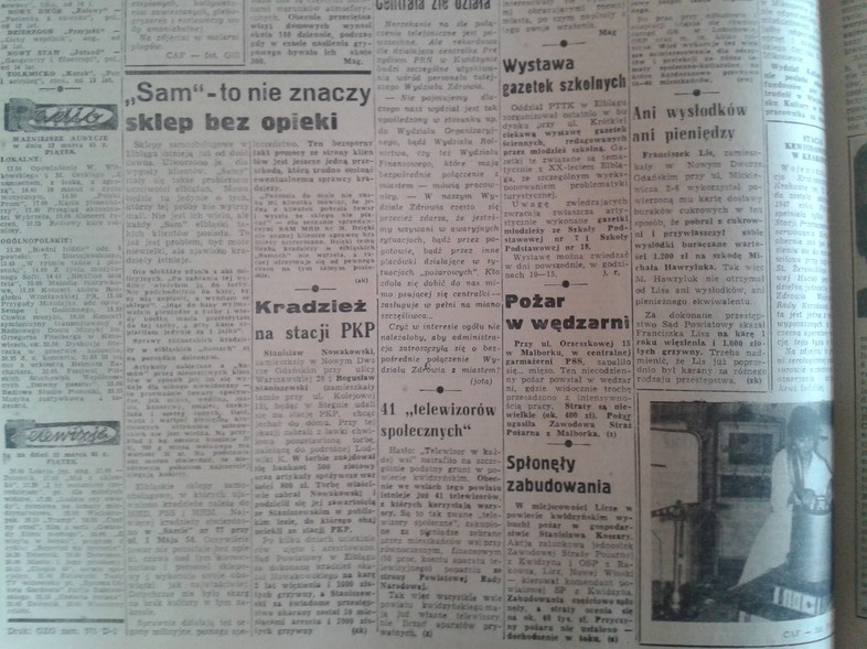 Elbląg, "Sam" - to nie znaczy sklep bez opieki