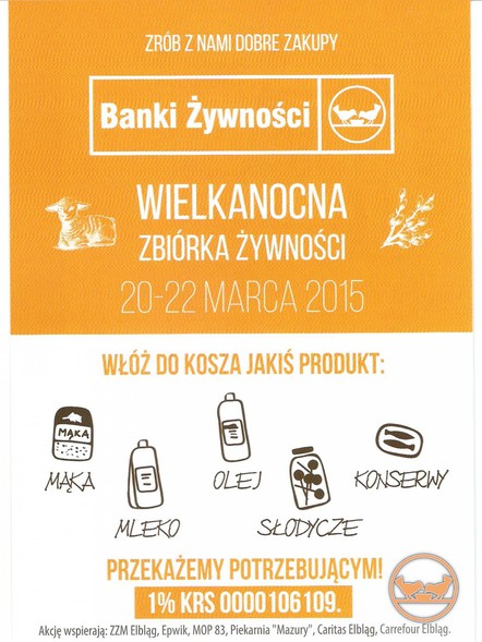 Elbląg, Wielkanocna Zbiórka Żywności