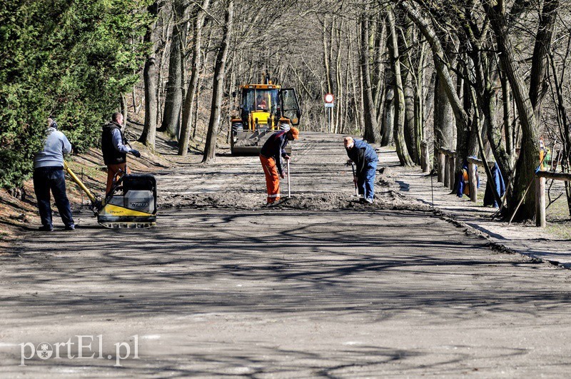 Elbląg, Remont przy wjeździe do Bażantarni Elbląg, Remont przy wjeździe do Bażantarni