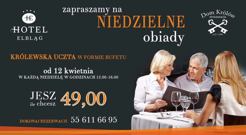 Niedzielne obiady, czyli królewska uczta w Restauracji „Dom Królów” Niedzielne obiady, czyli królewska uczta w Restauracji „Dom Królów”
