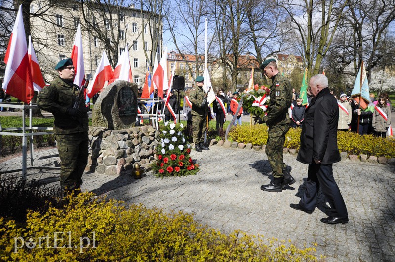 Elbląg, Uroczystości rocznicowe odbyły się przy obelisku w Parku Traugutta