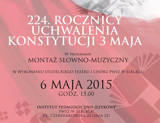 Elbląg, Obchody rocznicy Konstytucji 3 Maja w PWSZ Elbląg, Obchody rocznicy Konstytucji 3 Maja w PWSZ