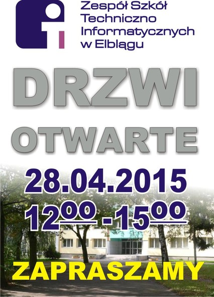Elbląg, We wtorek ZSTI otwiera drzwi Elbląg, We wtorek ZSTI otwiera drzwi