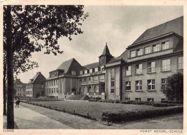 Elbląg, Dawna szkoła Horst Wessel-Schule, obecnie Gimnazjum nr 2
