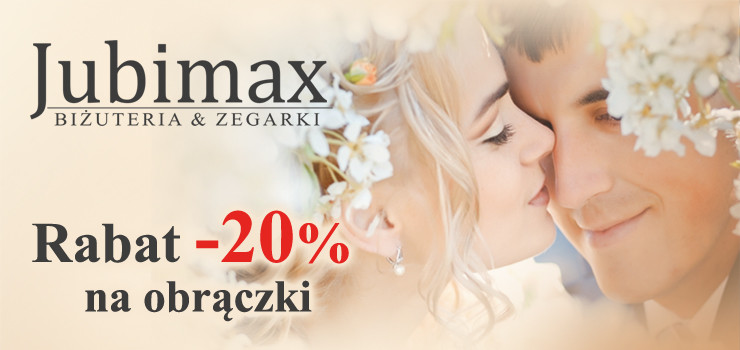 Obrączki - 20 proc. rabatu tylko w Salonie Jubimax Biżuteria & Zegarki