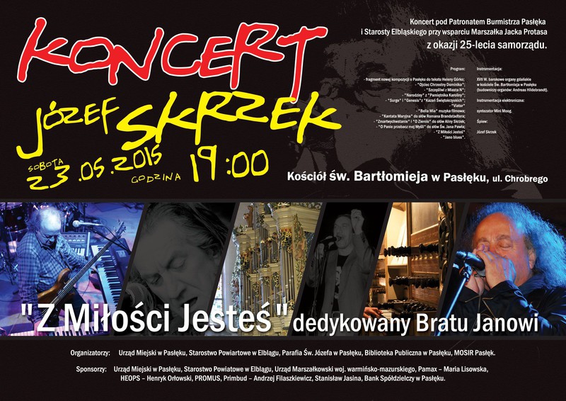 Józef Skrzek wystąpi w Pasłęku Józef Skrzek wystąpi w Pasłęku