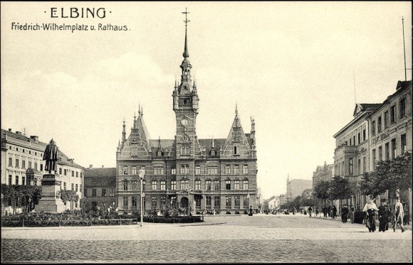 Elbląg, Tak kiedyś wyglądał obecny plac Słowiański Elbląg, Tak kiedyś wyglądał obecny plac Słowiański