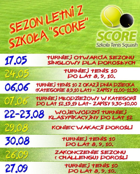 Rusza sezon tenisowy Rusza sezon tenisowy