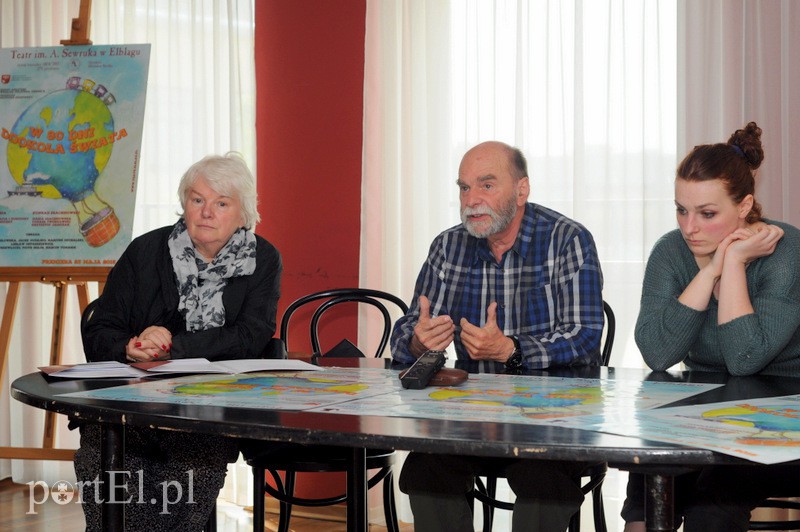 Elbląg, Na zdj. od lewej: Hanna Motyka, Konrad Szachnowski, Maria Szachnowska