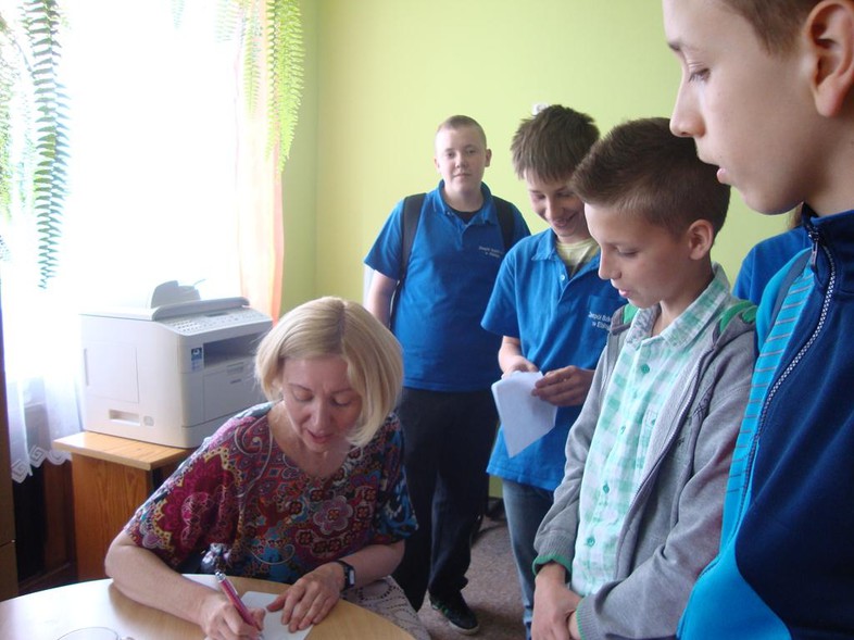 Elbląg, Spotkanie z pisarką w Gimnazjum nr 4