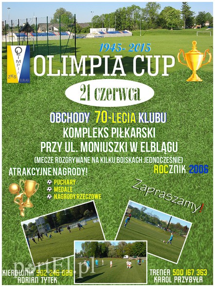 Elbląg, Turniej z okazji 70-lecia Olimpii Elbląg, Turniej z okazji 70-lecia Olimpii