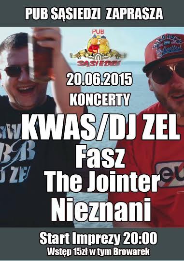 Elbląg, Kwas i Dj Zel w Pubie Sąsiedzi Elbląg, Kwas i Dj Zel w Pubie Sąsiedzi