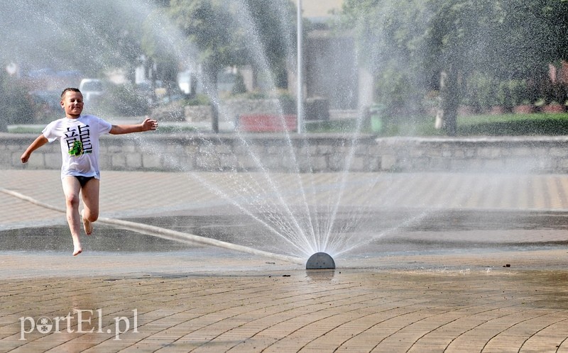 Elbląg, Jednym ze sposobów na ochłodę w mieście może być kurtyna wodna,