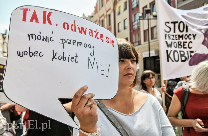 Elbląg, Protest w obronie ofiar gwałtów