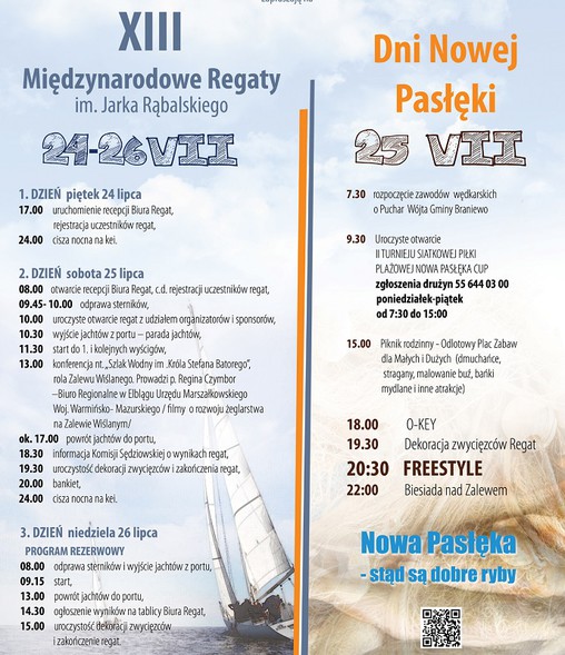 Elbląg, Regaty i świętowanie w Nowej Pasłęce