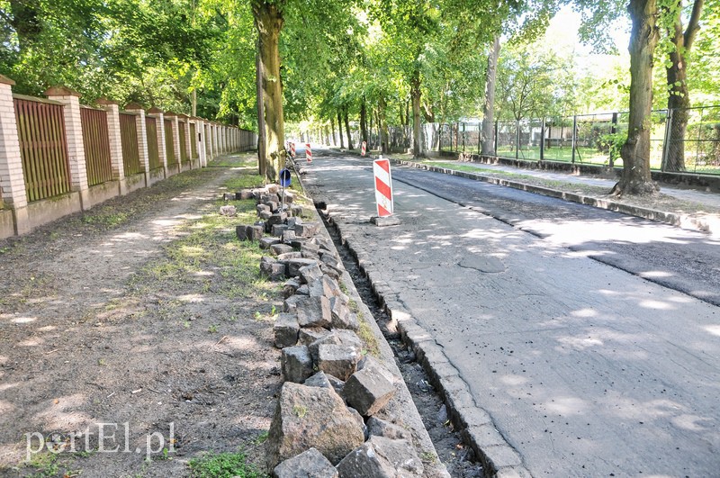 Elbląg, Ulica Moniuszki podczas prac Elbląg, Ulica Moniuszki podczas prac