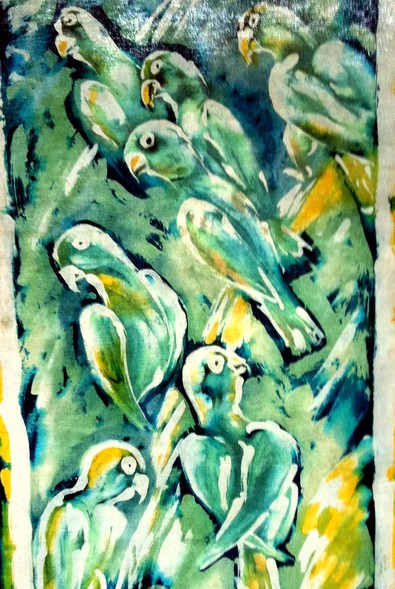 Ptaki woskiem malowane