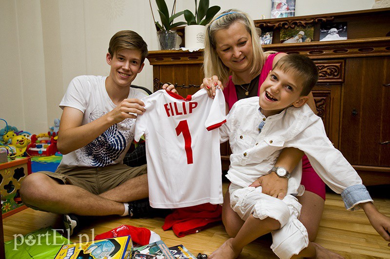 Elbląg, Filip ucieszył się z prezentów