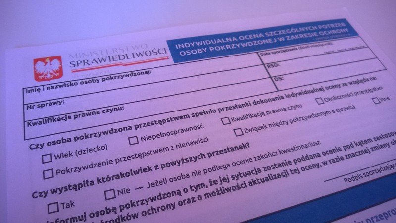 Elbląg, Pilotażowy program oceny potrzeb pokrzywdzonych Elbląg, Pilotażowy program oceny potrzeb pokrzywdzonych