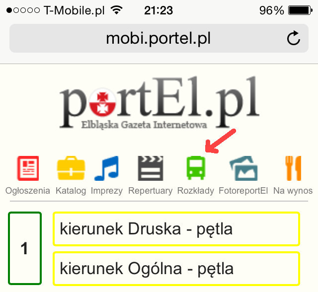 Rozkład jazdy na smartfony Rozkład jazdy na smartfony